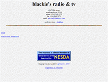 Tablet Screenshot of blackiestv.com